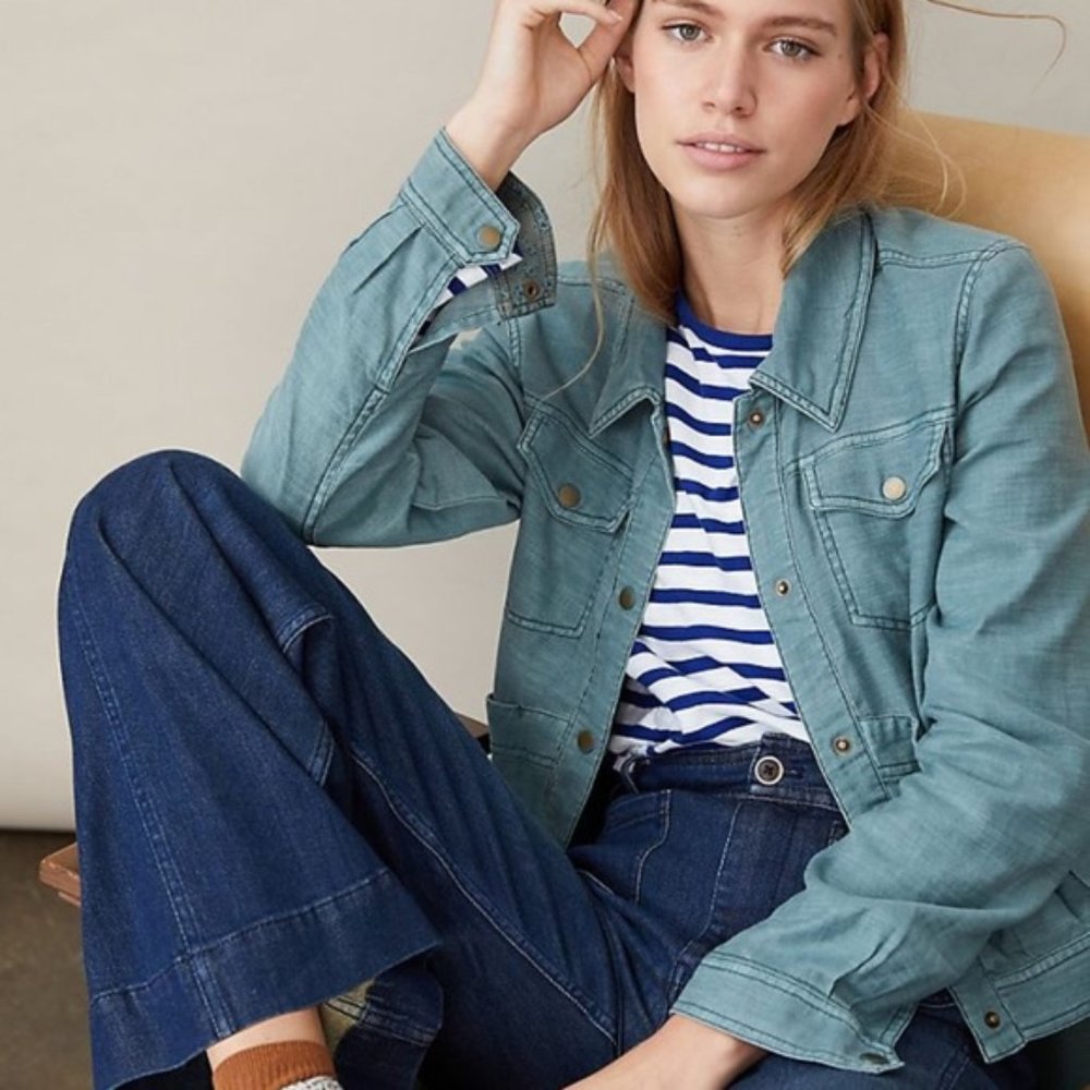 Anthropologie NWT's Mags Utility Trucker Jacket M